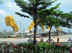 Dragon Bridge over the Han River in Da Nang