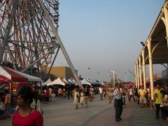 Amusement park on the roof of Dream Mall in Kaohsiung, Taiwan