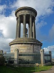 Dugald Stewart Monument on Calton Hill in Edinburgh