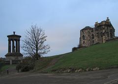 view of Calton Hill in Edinburgh