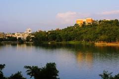 Durgam Cheruvu lake view