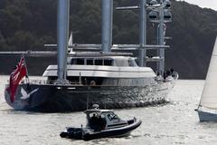 The Maltese Falcon luxury yacht sailing in San Francisco Bay