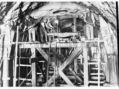 Eden Hills railway tunnel under construction