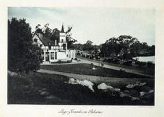 Lago y Tambo en 1918 junto al lago del Rosedal en Parque 3 de Febrero, Buenos Aires