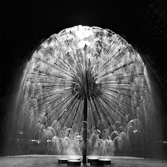 Night view of El Alamein Fountain