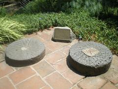 Millstones at El Molino Viejo, San Marino, California