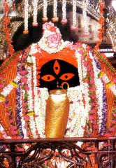 Deity at Kalighat Kali temple