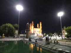 Charminar monument and Mecca Masjid in Hyderabad