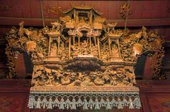 Quán Thánh temple wooden relief in Hanoi, Vietnam