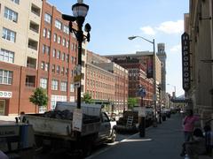 South Eutaw Street between West Fayette Street and West Baltimore Street in Baltimore, Maryland