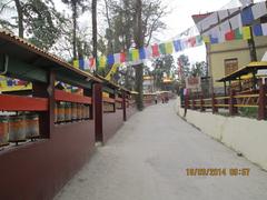 long pathway leading to Enchey Monastery