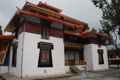 Close view of Enchey Monastery in Gangtok