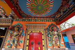 Outer decorations of the Prayer Hall at Enchey Monastery in Gangtok, East Sikkim