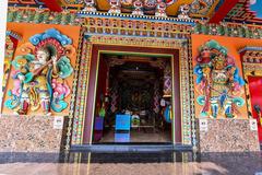 Outer decorations of the Prayer Hall at Enchey Monastery in Gangtok, East Sikkim