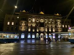 Credit Suisse building at Paradeplatz in Zurich