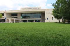 front lawn and facade of the National Constitution Center