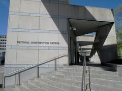 National Constitution Center walkway in Philadelphia