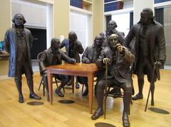 National Constitution Center in Philadelphia with Benjamin Franklin statue