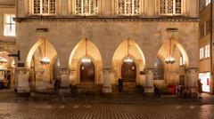 Arcades of the historic town hall in Münster, Germany