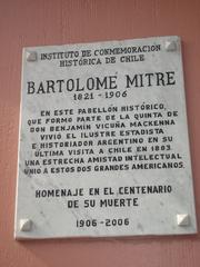 Placa Mitre at Museo Vicuña Mackenna, national monument in Chile