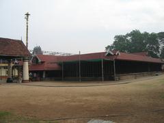 Front view of Ernakulam Shiva Temple showcasing Kerala temple architecture