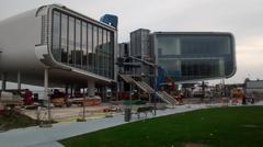 Botín Art Centre in Santander, Cantabria, Spain during construction