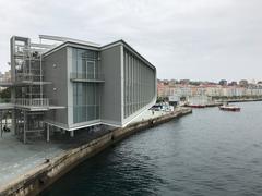 Centro Botin seaside view of smaller building