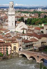 view of Verona from Castel San Pietro