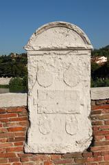 Lapide on Ponte Pietra in Verona