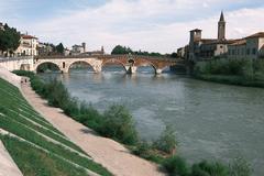 Ponte Pietra Roman bridge in Verona