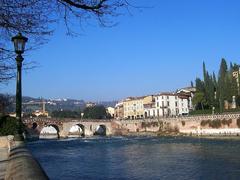 Verona Adige River and Ponte di Pietra