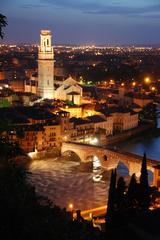 Ponte Pietra in Verona at night, 2009