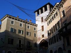 Entrance to Ponte di Pietra in Verona