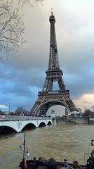 Seine flood at Pont d'Iéna, January 2018