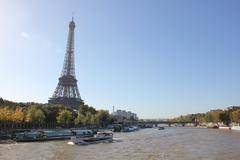 Eiffel Tower and Pont d'Iéna in Paris