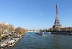 Eiffel Tower from Pont de Bir Hakeim in Paris