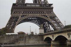 Eiffel Tower from the northwest in Paris