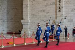 changing of the guard at the Chiang Kai-shek Memorial Hall