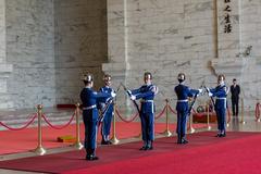 Changing of the guard at Chiang Kai-shek Memorial Hall