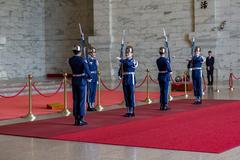 changing of the guard at Chiang Kai-shek Memorial Hall