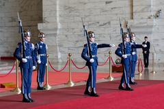 Changing of the guard at Chiang Kai-shek Memorial Hall