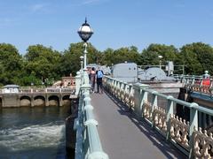 Footbridge across Richmond Weir