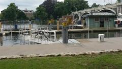 High water at Richmond Lock