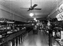 Interior of Gillis Pharmacy in Clinton, Indiana