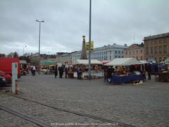 Helsinki Kauppatori Square near the port in 2003