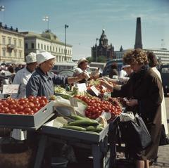 Daily market scene