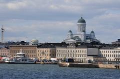 aerial view of Helsinki cityscape