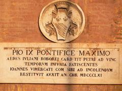 Inscription on San Pietro in Vincoli