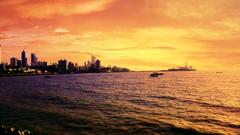 Haji Ali Dargah on islet off Worli coast