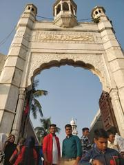 Haji Ali Dargah mosque in Mumbai, India surrounded by water